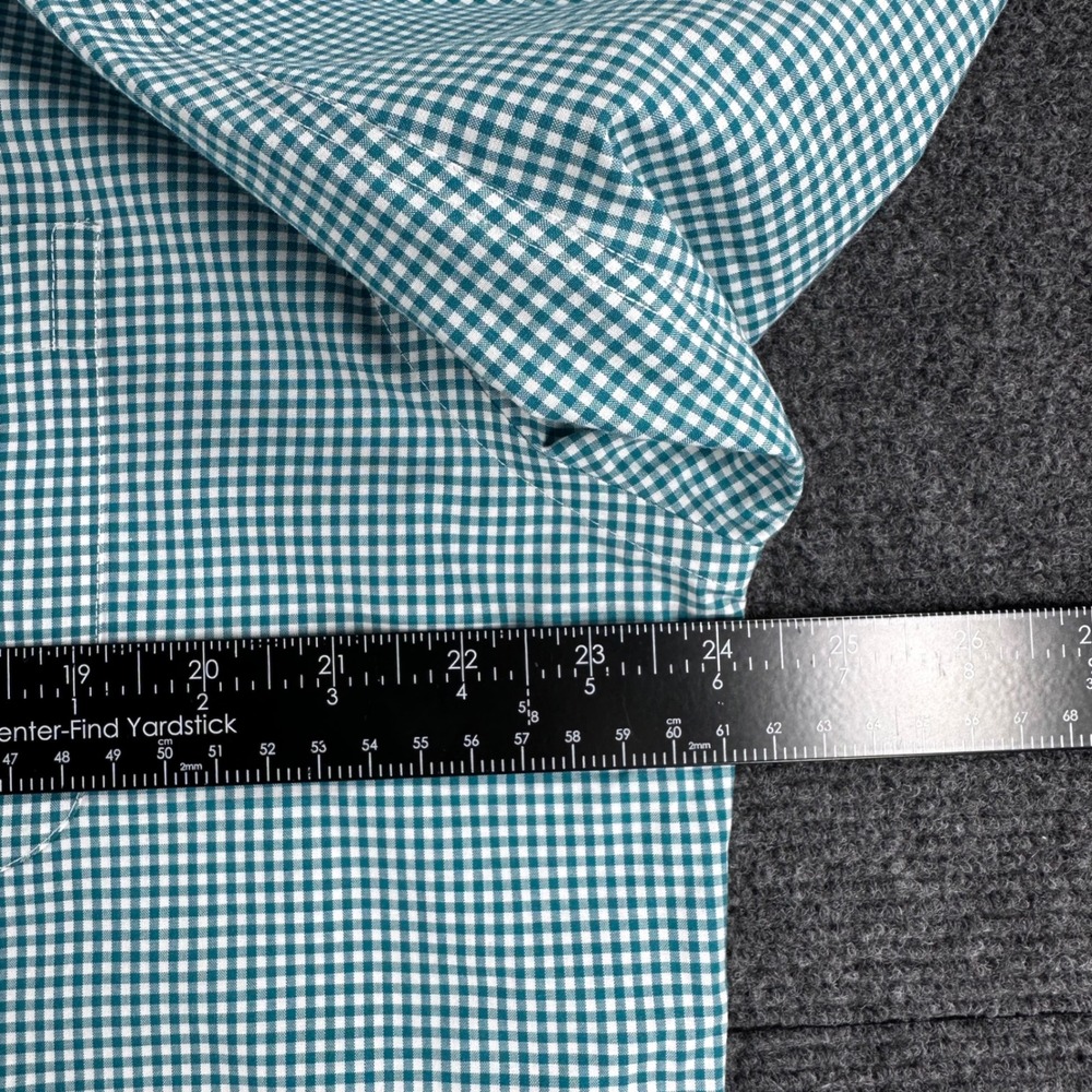 Jos. A. Bank Button Down Mens L Large Gingham Traveler's Tailored Fit Shirt - Picture 12 of 14
